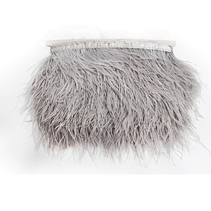 KAVATAR High quality ostrich feather decoration dress dress shoe hat ribbon feather decoration party trim craft