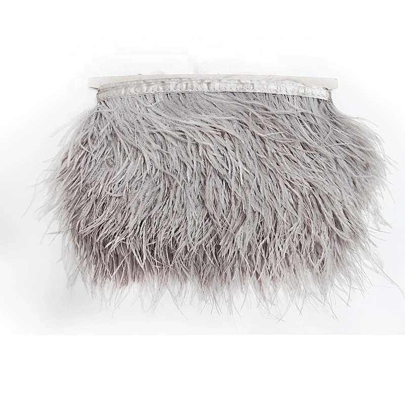 KAVATAR High quality ostrich feather decoration dress dress shoe hat ribbon feather decoration party trim craft