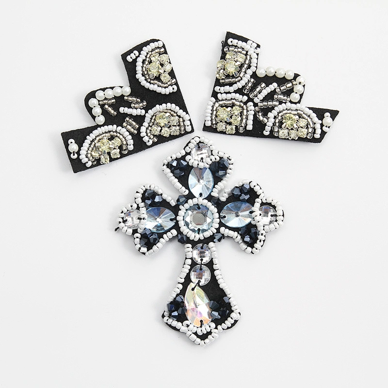 Beaded peacock rhinestone Patches for women clothing fashion Sew on patch 3d patches clothing