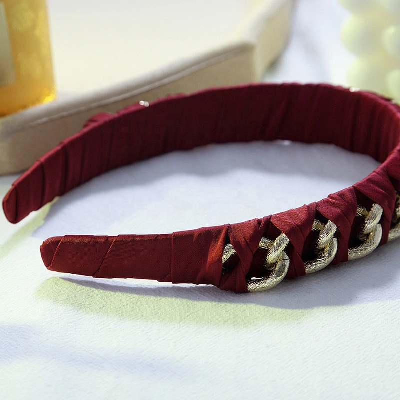 South Korean chain beaded winter hair band web celebrity street fashion expert hair accessories