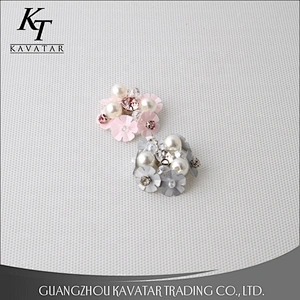 crystal sequin pearl flower applique for dresses