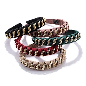 South Korean chain beaded winter hair band web celebrity street fashion expert hair accessories