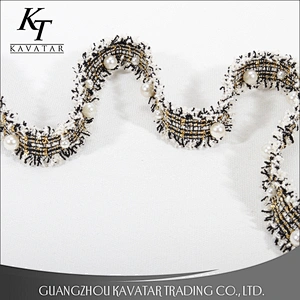 Popular modern decorative embroidery lace trim