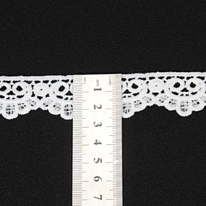 Designs Decorative Scalloped Mesh Lace Trim for Garments