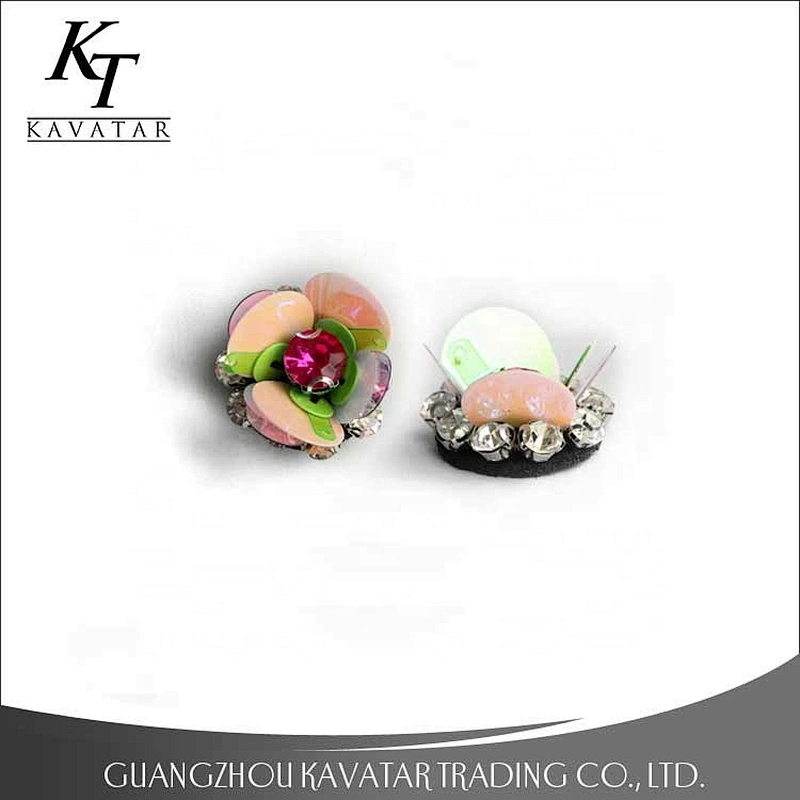 Handmade Artificial 4cm 3d Sequin Flowers For Decorative