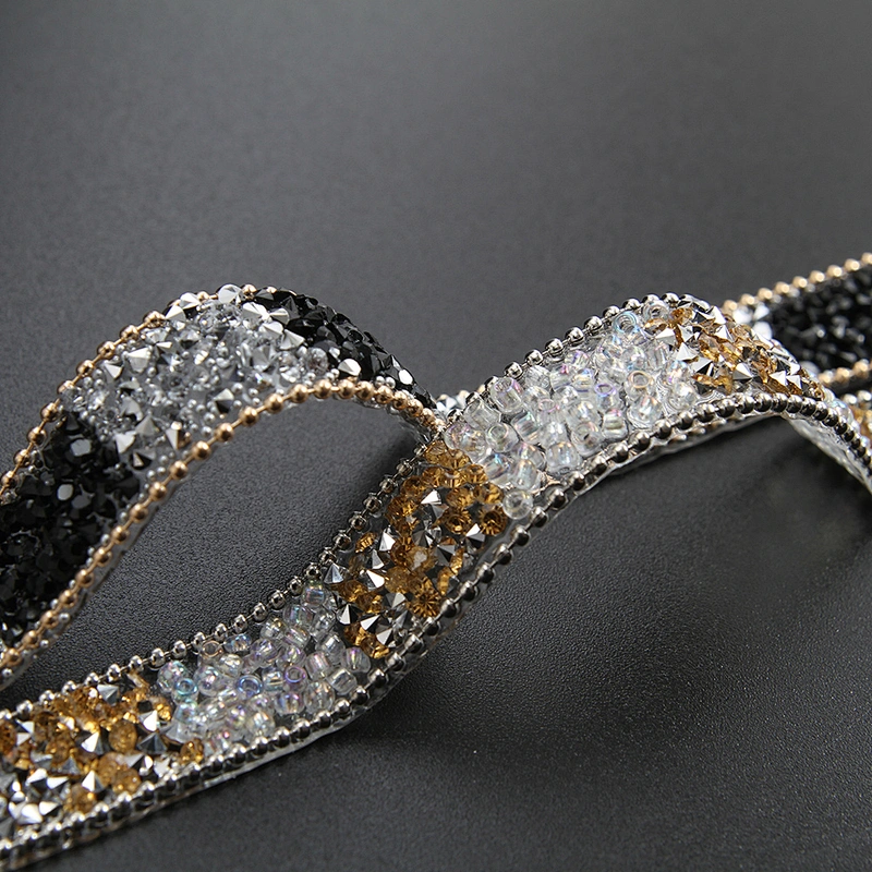 Kavatar Wholesale  beaded patches hotfix rhinestone Hotfix Trimming Theme Rhinestone Of Clothing  Hotfix trim Iron on trims