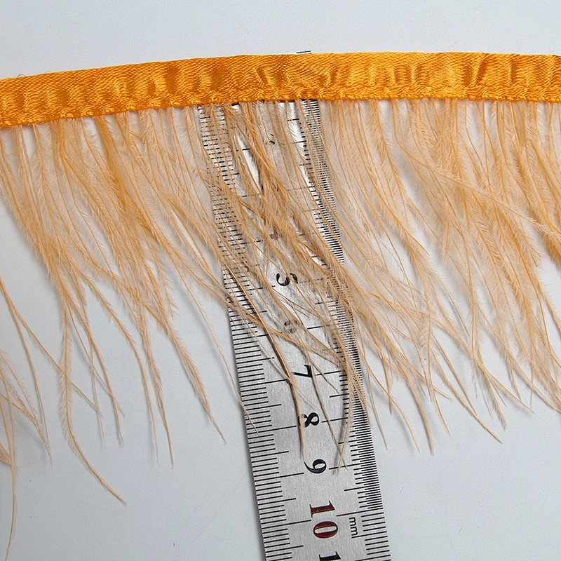 KAVATAR High quality ostrich feather decoration dress dress shoe hat ribbon feathers decoration party trim craft