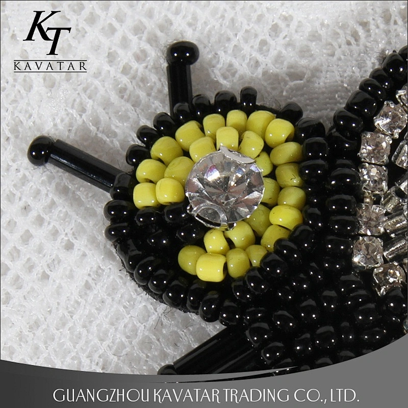 Kavatar Custom Design Insect Design Sequins Beaded Bee Patch For Decoration