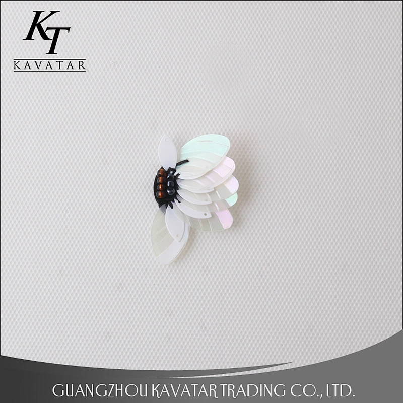 Kavatar Manufacturer Wholesale Flower Applique Custom Sequin Patches For Clothes