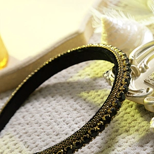 wholesale bling girl party hair band accessories hair hoops fashion glitter luxury rhinestone headbands for women