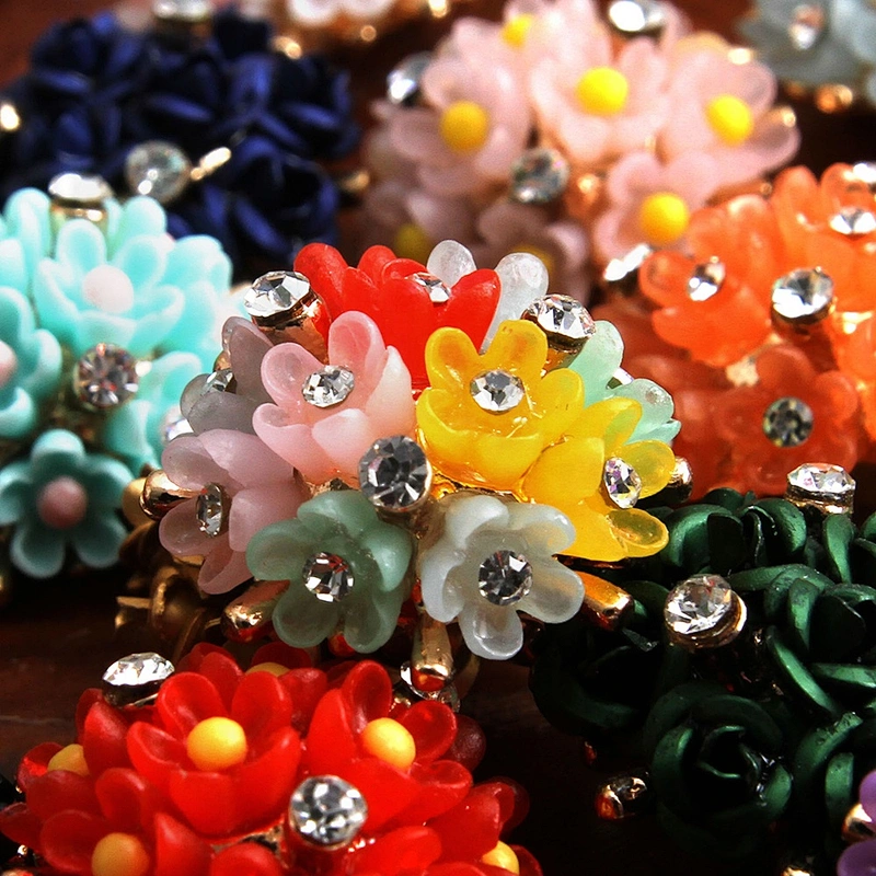 Fashionable rhinestone garment accessories buttons Copper buttons coat garment buttons