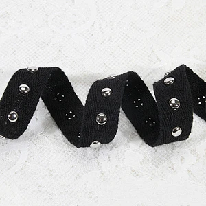 New fashion design Copper decorative rivets ribbon for garment trims