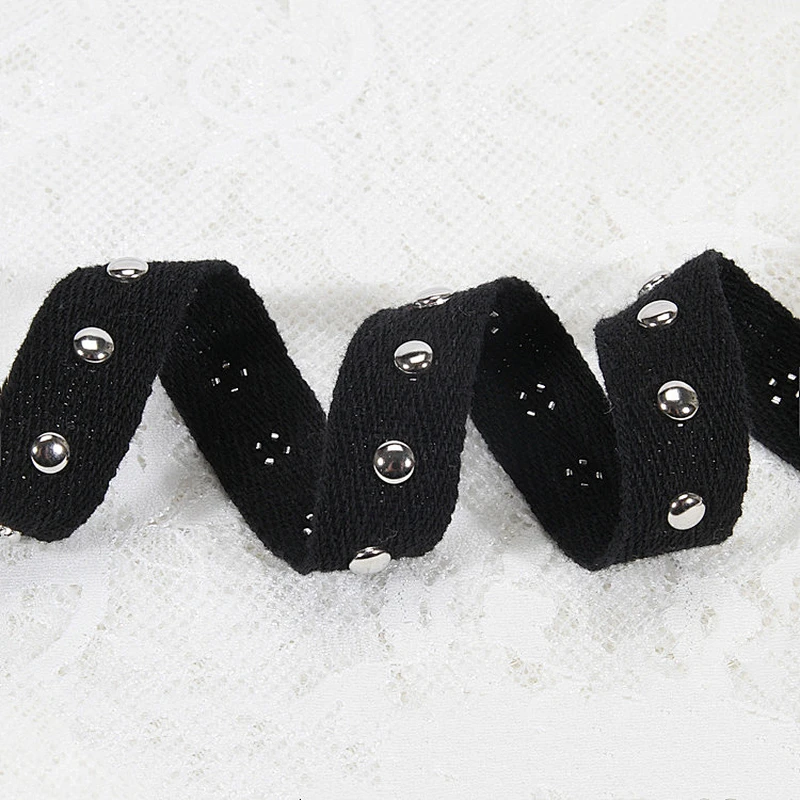 New fashion design Copper decorative rivets ribbon for garment trims