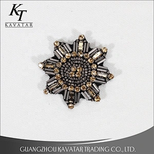 Bling bling rhinestone stone applique patch for clothes