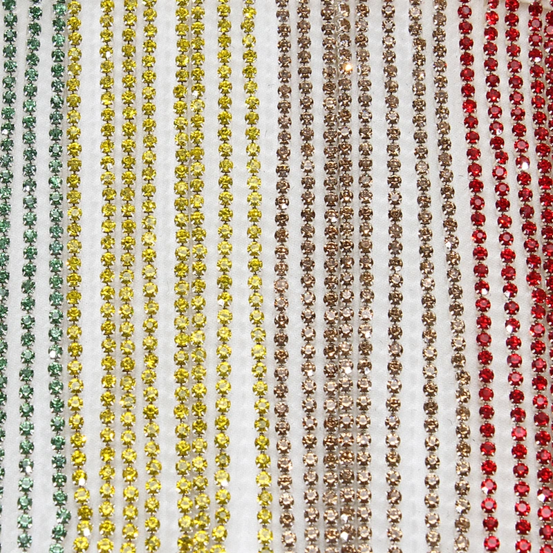 Trendy Iron On Rainbow Color Rhinestone Letter Patch with Beads Fringes