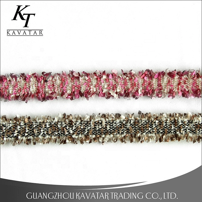 Fashion embroidery ribbon wholesale colorful ribbon tassel trimming