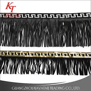 Wholesale Fashion 14cm width faux leather fringe
