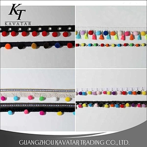 Best Seller New Design pompom Trimming For Dress