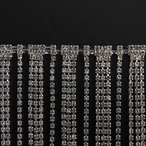 wholesale cheap Beaded Fringe Decorative bling bling decorative rhinestone trim rhinestone chain trim