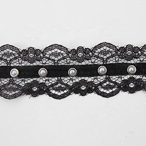 Wholesale Polyester  Bead Trimming Design Lace Trims