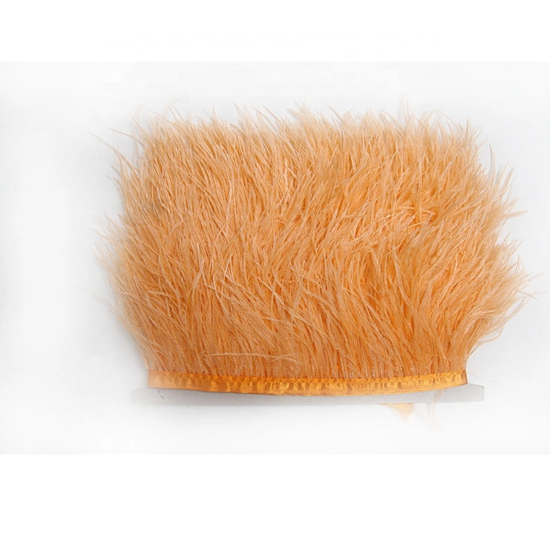 KAVATAR High quality ostrich feather decoration dress dress shoe hat ribbon feather decoration party trim craft