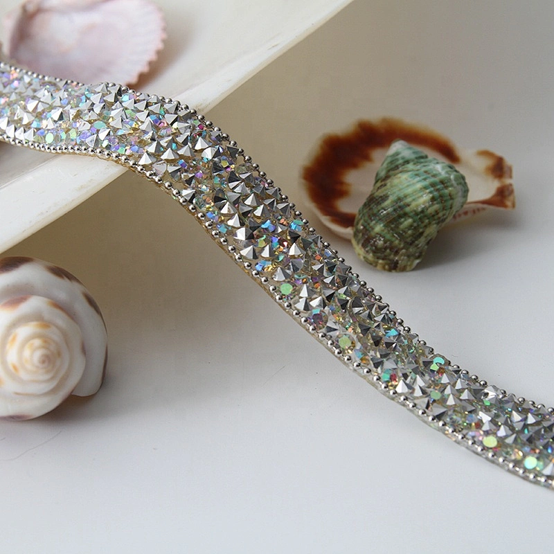 1.5cm hotfix rhinestone crystal ab tape pointback stone hotfix transfer for decoration