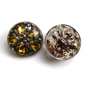 New rhinestone buttons crystal pearl clothing diamond buttons, coat buttons ,dress buttons