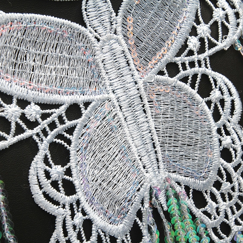 Wholesale water - soluble bead embroidery lace clothing accessories can be decorated wedding dress shoes and hats