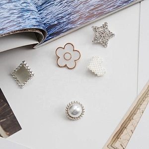 Coat buttons ,European and American style clothing rhinestone buttons crystal pearl clothing accessories wholesale butt,