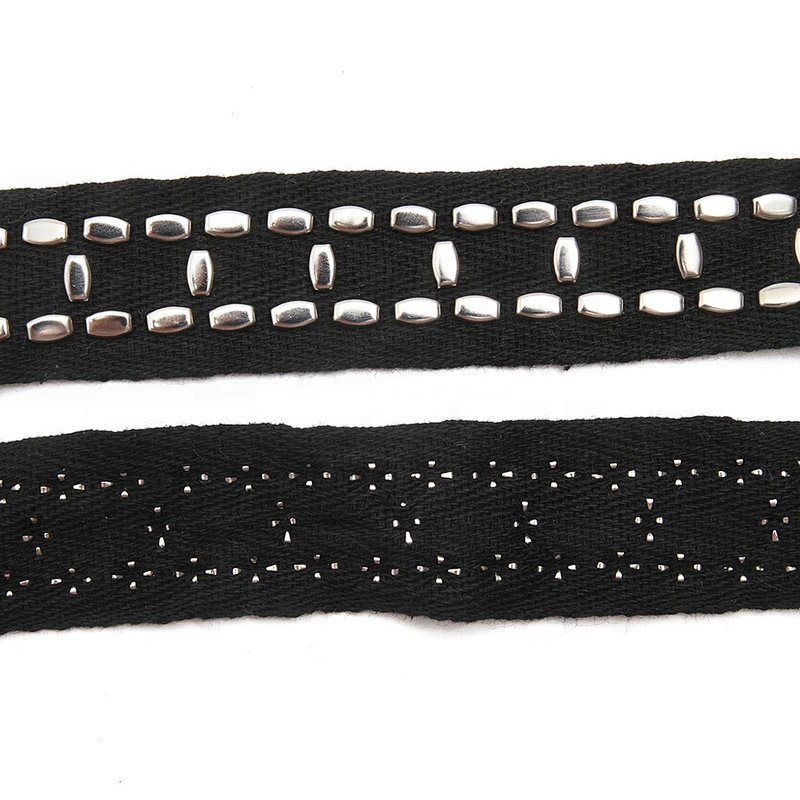 Diy Jeans Belt Collar Decoration Shoelace Net Cord Sewing Garment Accessories Design Studs Bead Rivets Triming