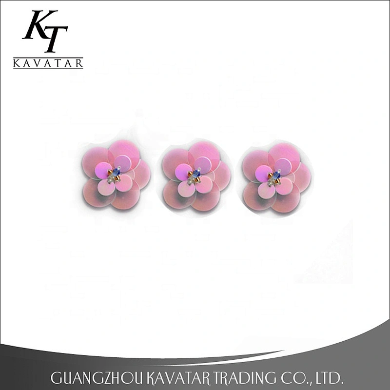 Custom 3D Applique Embroidery Flower Patches