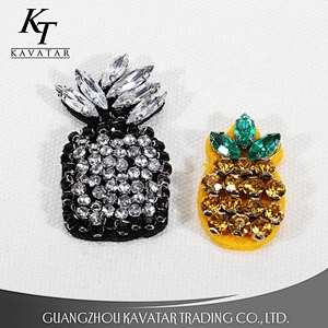 Kavatar Beaded Applique Designs Pineapple Patches For Garment