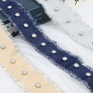 Studs Bead ribbon trim lace trim ribbon diy handmade costume dress sewing Copper Rivet Design Lace Trims