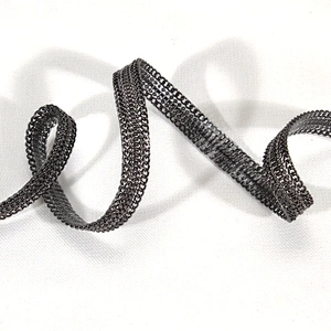 Wholesale Black Accessories Chain Beaded Hot Fix Transfer Trim
