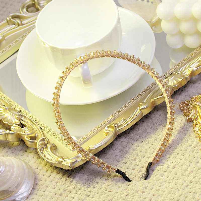 Korean baroque diamond flower hair band web celebrity street beat hair band Headbands for women 2020