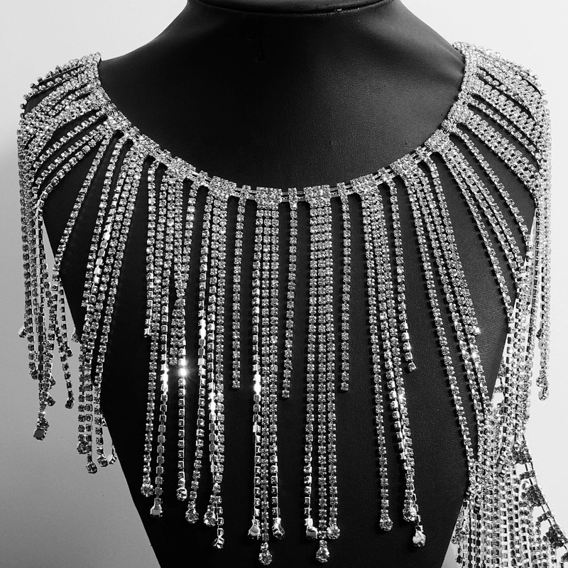 wholesale cheap Beaded Fringe Decorative bling bling decorative rhinestone trim rhinestone chain trim
