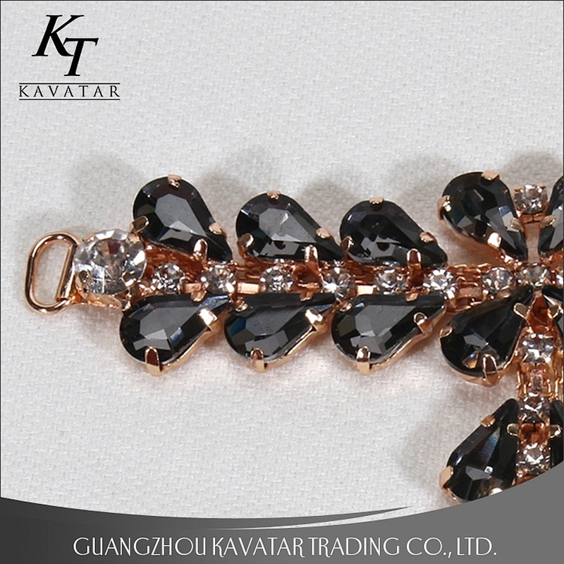 Hot Sell Custom Crystal Chain Shoes Accessories For Women
