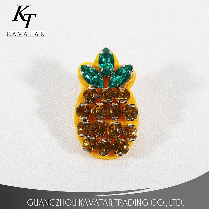 Kavatar Beaded Applique Designs Pineapple Patches For Garment