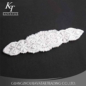 Bride Dress Patch Decorative Rhinestones Appliques With Claw Rhinestone