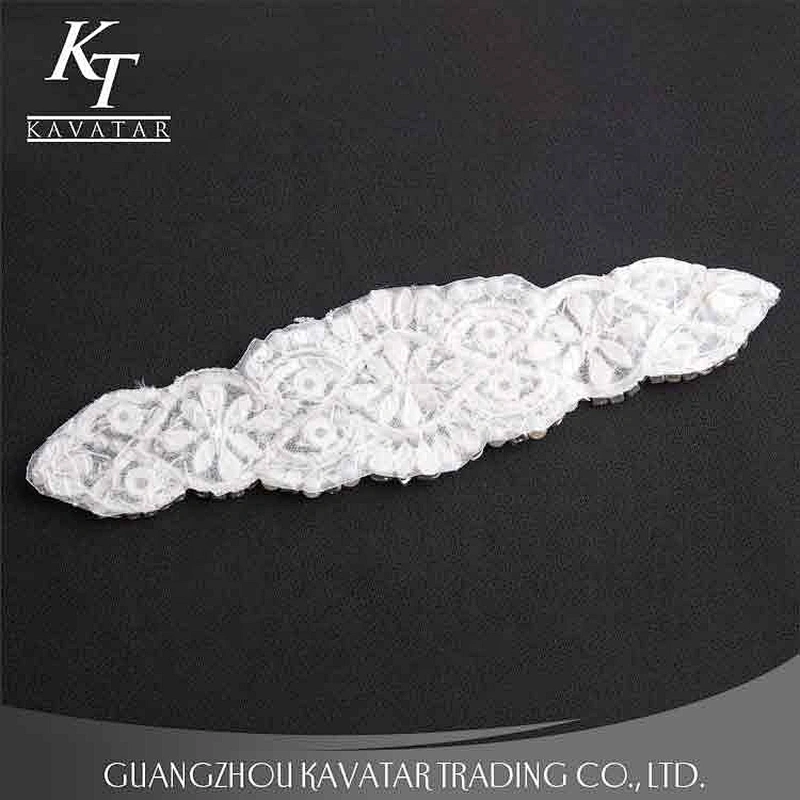 Bride Dress Patch Decorative Rhinestones Appliques With Claw Rhinestone