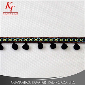 Wholesale custom colorful pom pom trimming