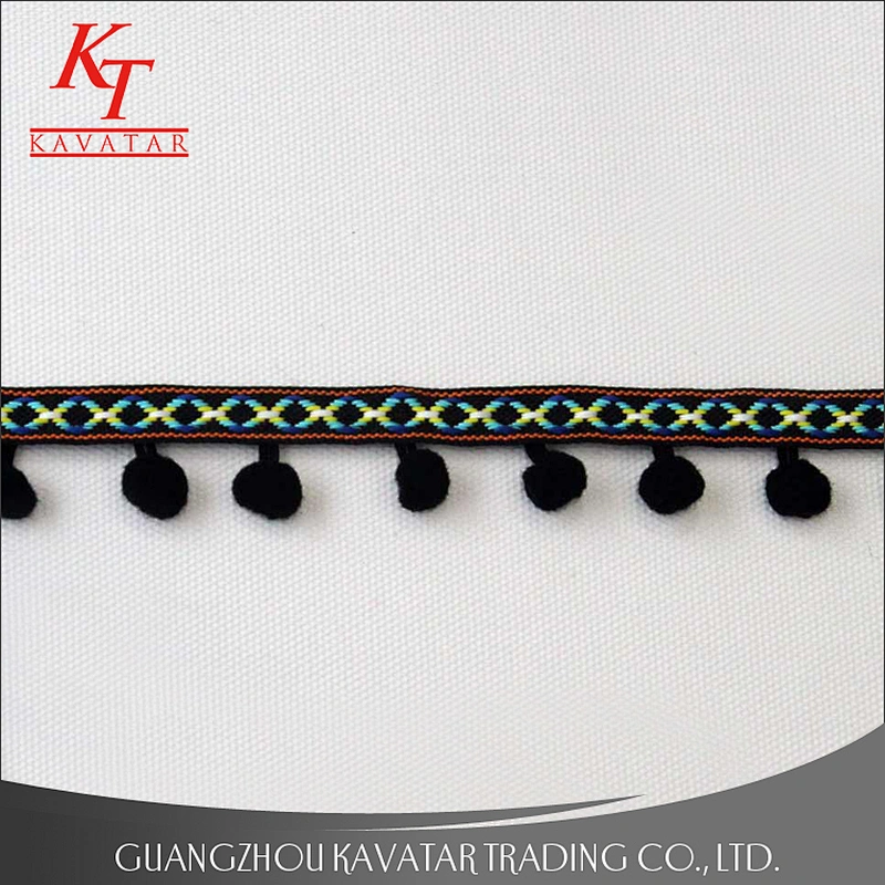 Wholesale custom colorful pom pom trimming