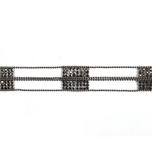 Kavatar Wholesale Cheap Rhinestone Trim Rhinestone Fashion  Hotfix trim Theme Rhinestone Of Clothing Iron on Trims