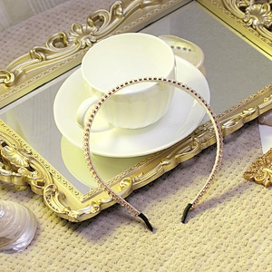 Headbands for women 2020 Korean baroque diamond flower hair band web celebrity street beat hair band