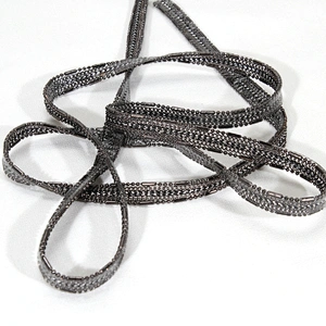 Black Acrylic Beads Edging Accessories Chained Hotfix Transfer Trimming for Garments Shoes