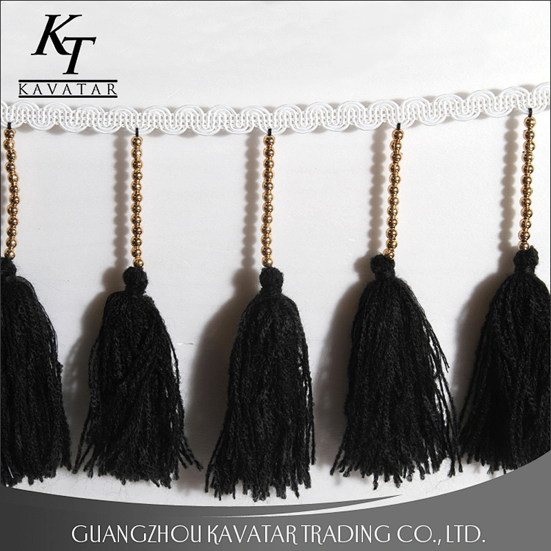 Fashion fancy long tassels trim decoration for dresses,clothing,curtain