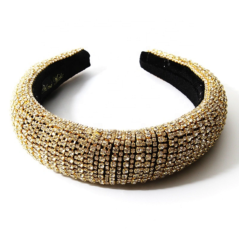 Manufacturers direct colorful beads with blue pearl headband bride with hand sewing Acrylic beads with the latest style bling