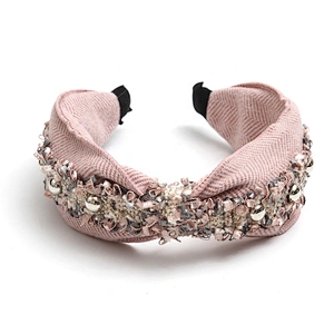 European and American fashion 2020  rhinestone women headbands designer headbands winter headband