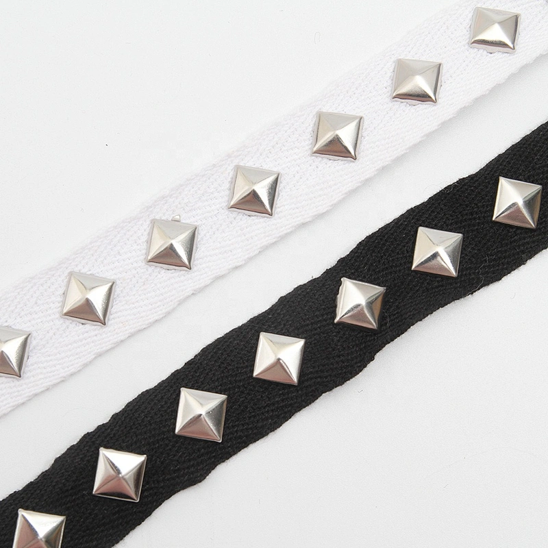Studs diy handmade costume dress sewing trim Shoelace Net Cord Sewing Garment Accessories ribbon Design Rivet Trims