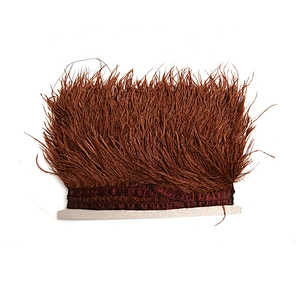 KAVATAR High quality ostrich feather decoration dress dress shoe hat ribbon feather decoration party trim craft